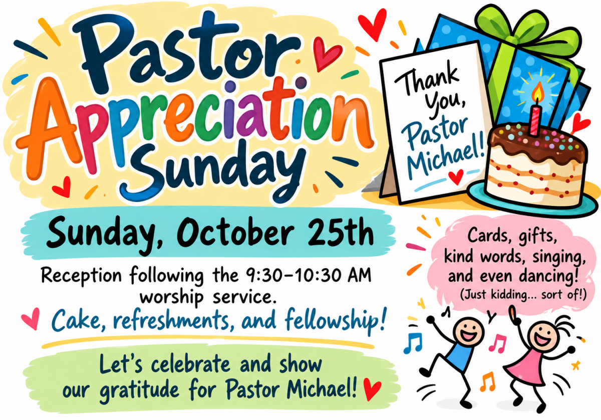 Pastor Appreciation Sunday!